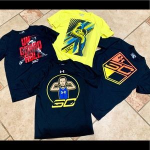 4 Under Armour T-shirt’s Boys size Medium